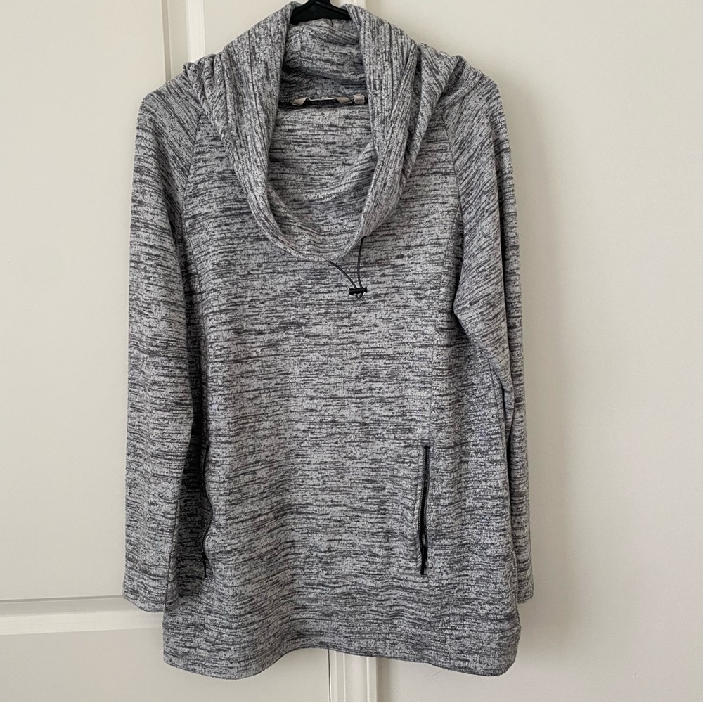 Soft Surroundings Cloud 9 Cowl Neck Tunic Sweater Gray Size M - Picture 2 of 6